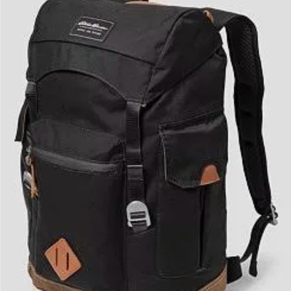 Eddie Bauer Other - Eddie Bauer Black and Tan unisex Backpack